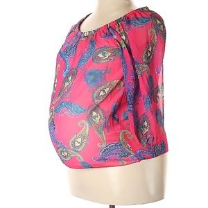 Paisley print maternity top